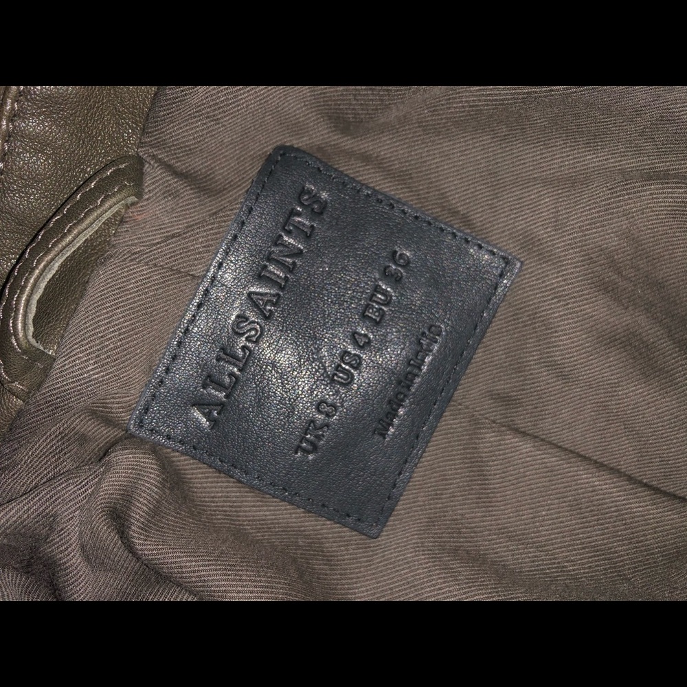 All Saints Balfern Biker Jacket NWOT *SE* - Picture 3 of 5